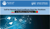 Call for Remote Dual Certificate Post-Doc Positions in Healthcare Intelligence