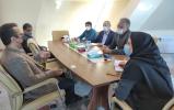 نشست رئیس دانشگاه خلیج فارس با مدیر عامل کارخانه سیمان مند دشتی